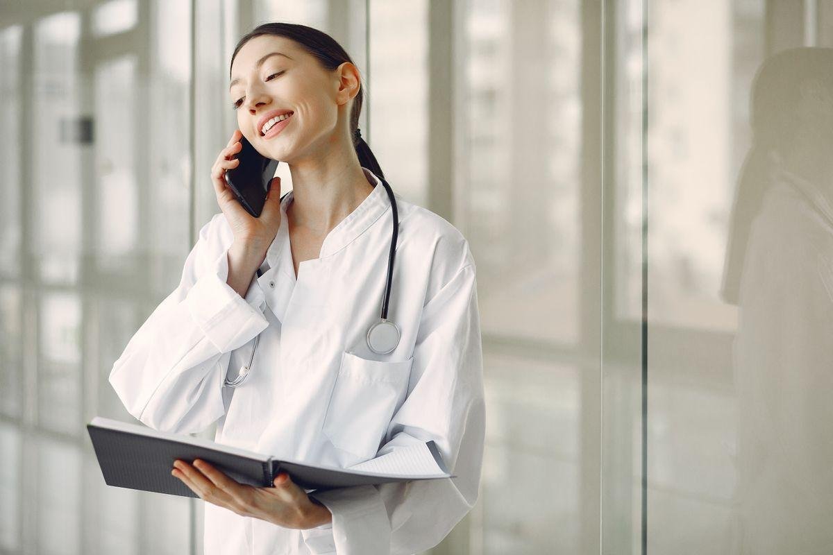 Healthcare provider consulting with a patient