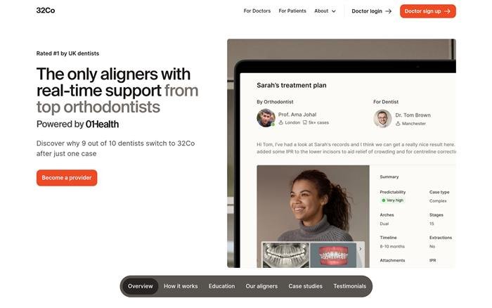 32Co website homepage